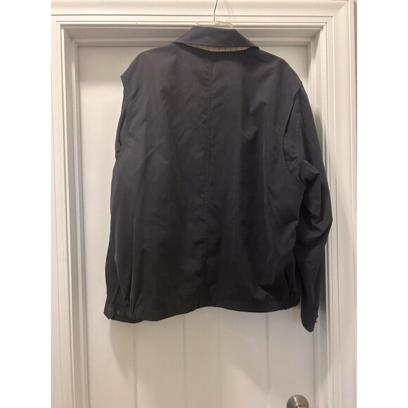 London Fog Collection Jacket Blue Soft Shell Collared Zip Pockets Lined Size XL - Picture 8 of 9